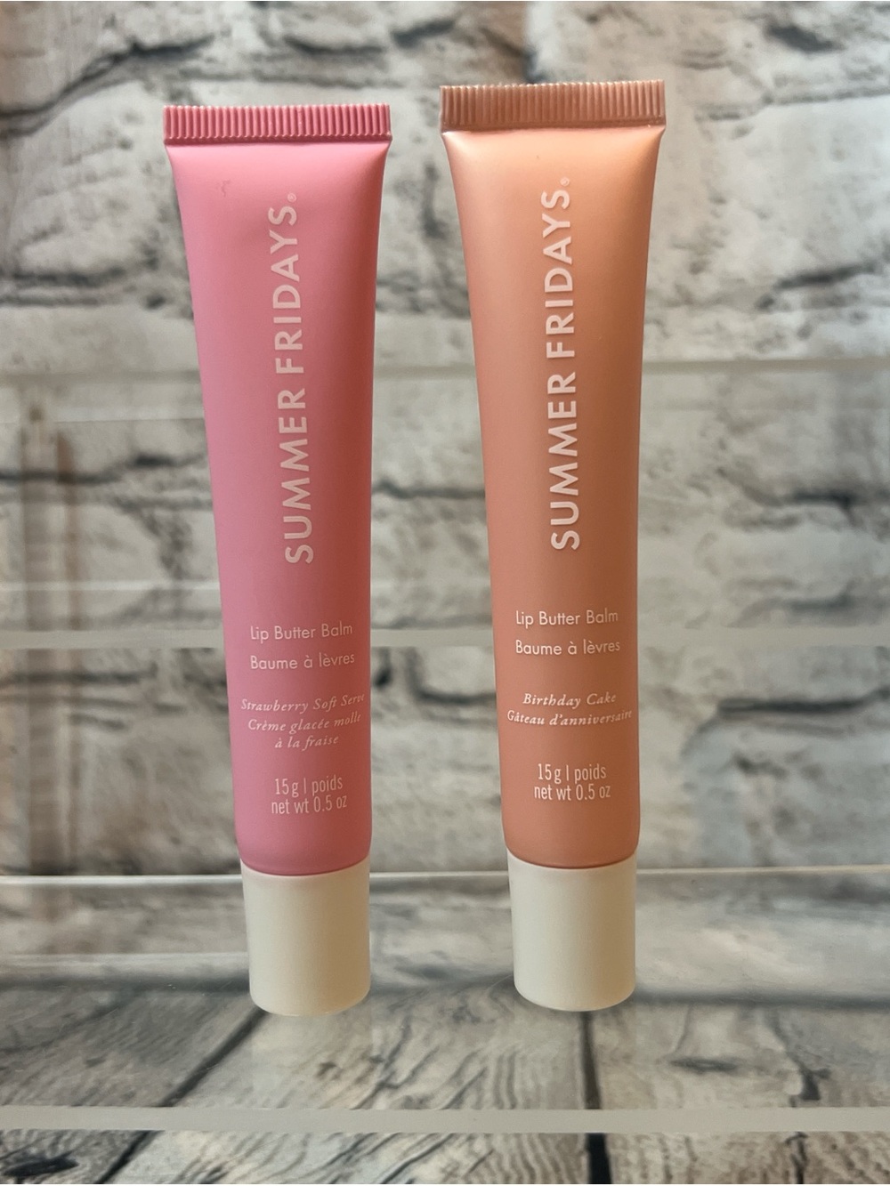 Limited!! Summer Fridays Lip Butter Balm- Strawberry Soft Serve & Birthday Cake